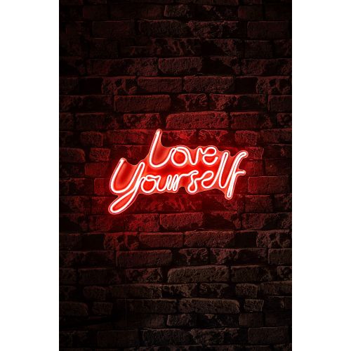 Wallity Zidna LED dekoracija, Love Yourself - Red slika 4