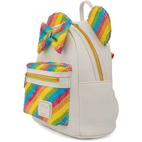 Loungefly mini ruksak Disney Sequin Rainbow Minnie slika 6