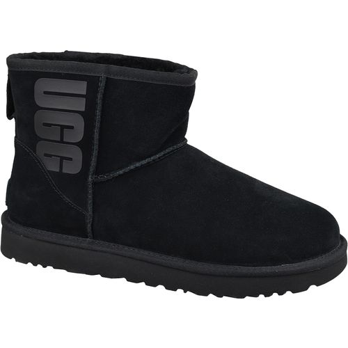 Ženske čizme Ugg classic mini ugg rubber logo 1108231-blk slika 1