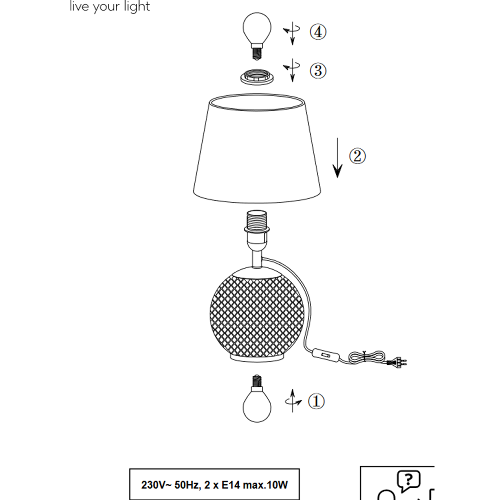 JONNA STOLNA LAMPA BROWN slika 5
