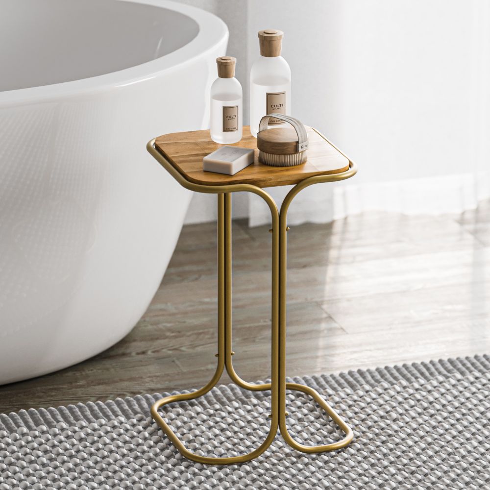 Shb-001-C Gold Prirodni Stolić za Kafu slika 2
