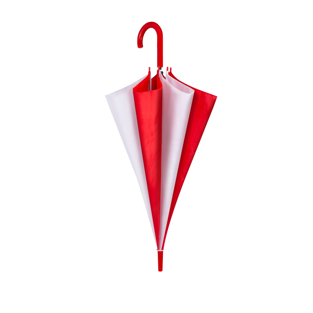 0126 Kišobran PVC, Crveno-bijeli slika 1