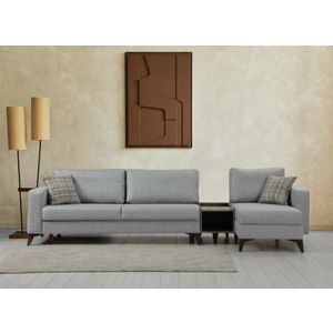 Kristal Rest Shelf Set - Light Grey Light Grey Sofa Set