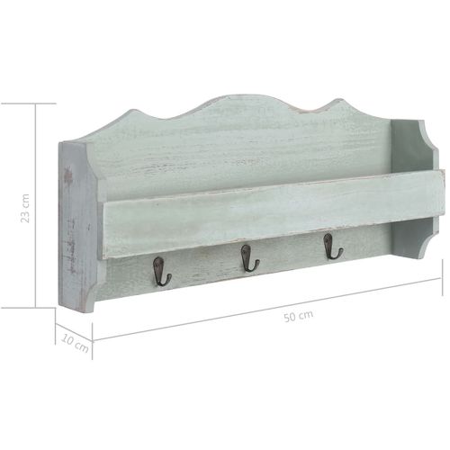 284232 Wall Mounted Coat Rack Green 50x10x23 cm Wood slika 26