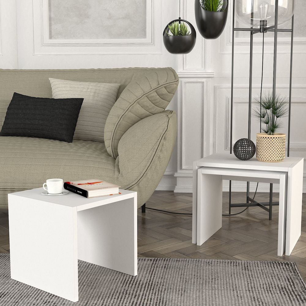 Nesting Table Zariel - Bijela (3 komada) slika 3