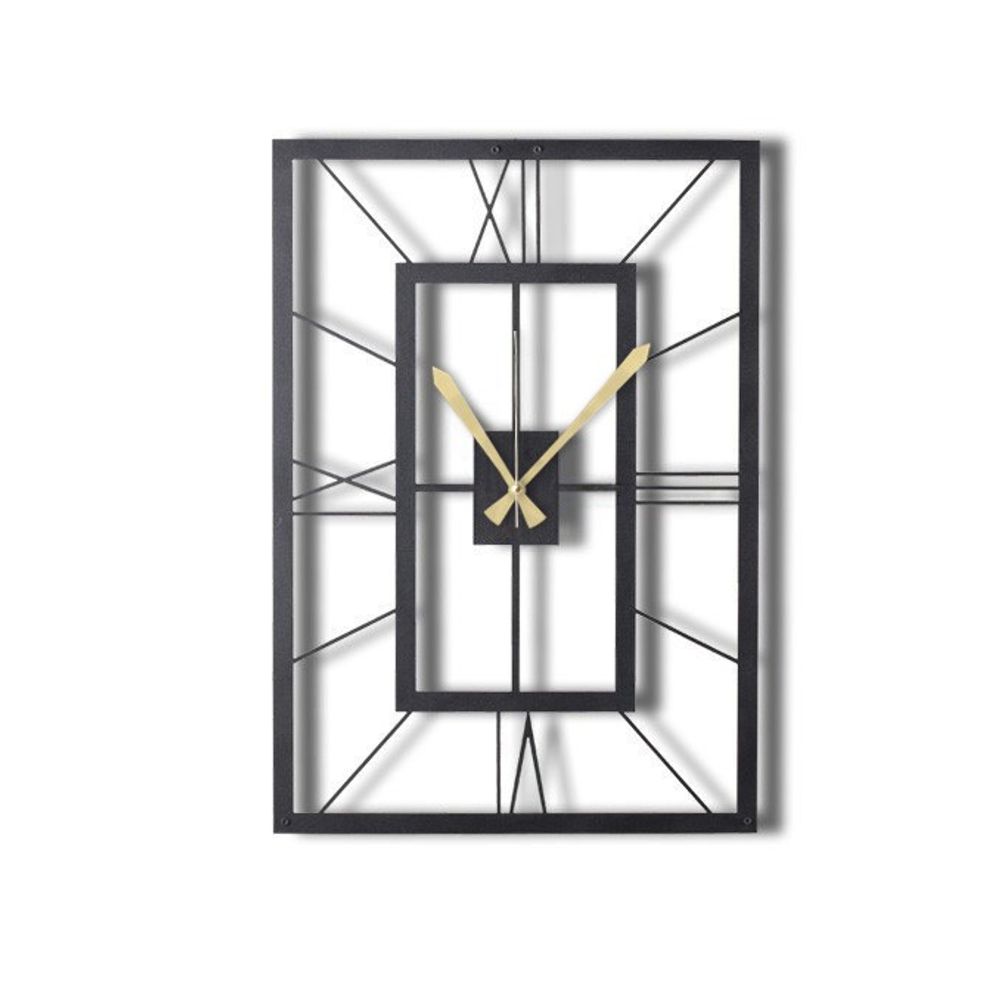Decorative metal wall clock November XL, colour: black slika 4