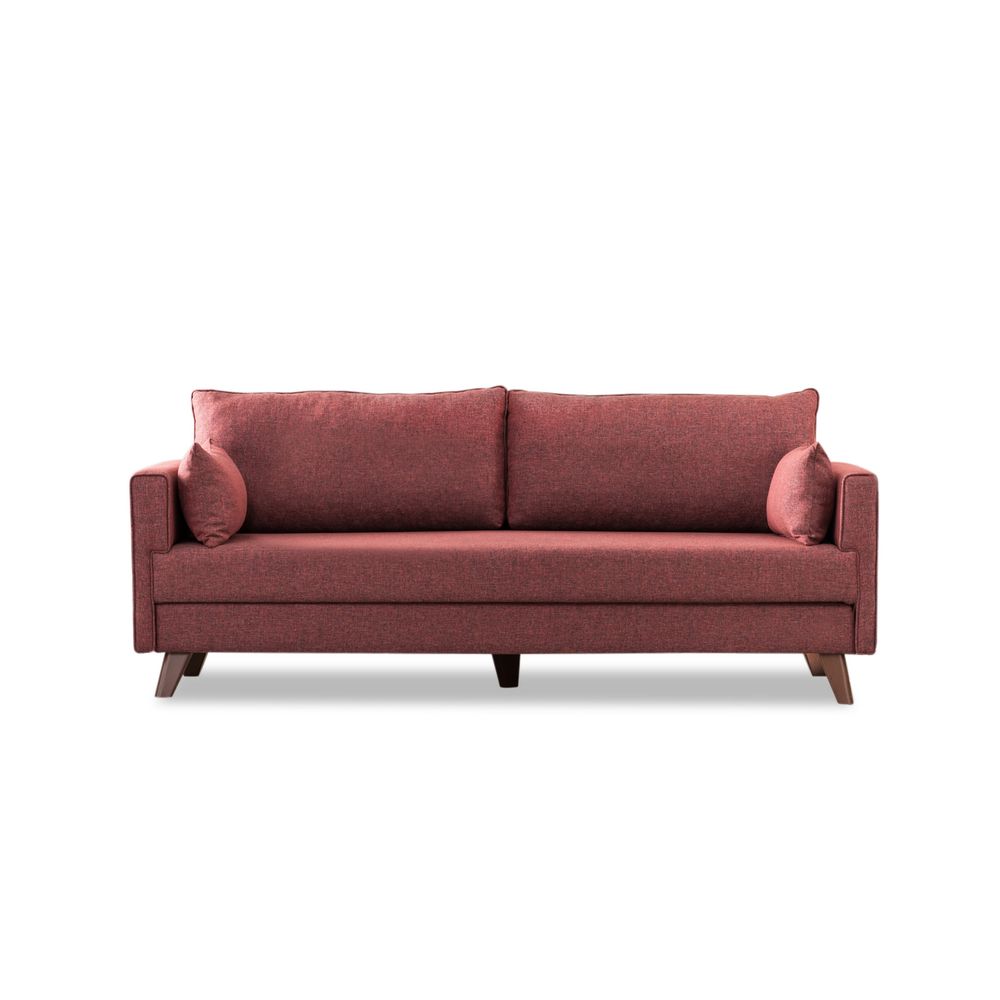 Bella Sofa Bed - Soferica na Razvlačenje u Boji Kamen Crvene slika 8
