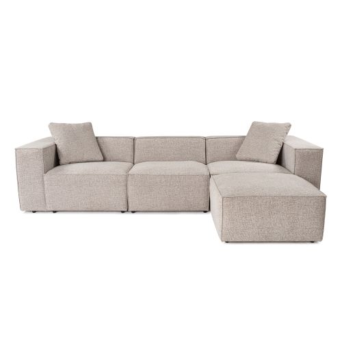 Atelier Del Sofa Lora (L1-O1-1R-POUFFE ) - Mocha Mocha Corner Sofa slika 3