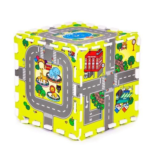 Ecotoys Podloga Za Igru City 9 Elemenata 90.5X90,5Cm Iplay slika 3