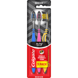 Colgate četkica za zube Zig Zag Charcoal 3pack