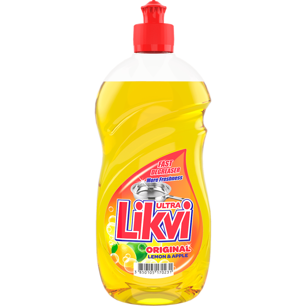 Likvi Ultra deterdžent za ručno pranje suđa Original Lemon & Apple 450ml slika 1
