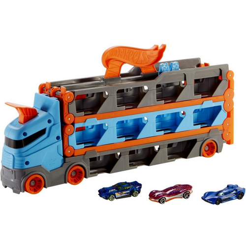 Hot Wheels Mega Transporter Sa Stazom slika 1