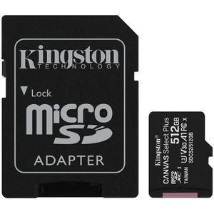 Kingston 512GB microSDXC Canvas Select Plus 100R A1 C10 Kartica + Adapter