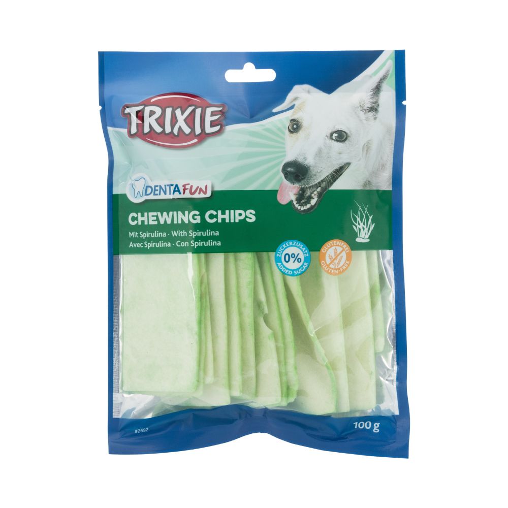 Trixie poslastica za pse Dentafun Chips light sa spirulinom 100 g slika 1