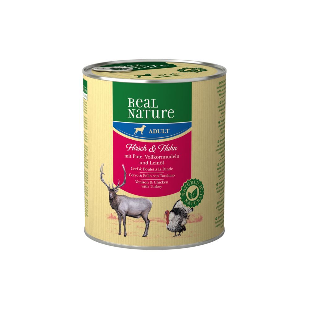Real Nature Adult divljač i piletina s puretinom 800 g slika 1