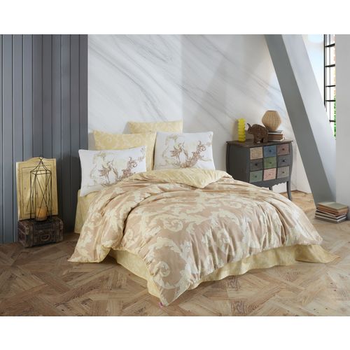 Avangarde - Cream Cream
Beige
White Ranforce Double Quilt Cover Set slika 1