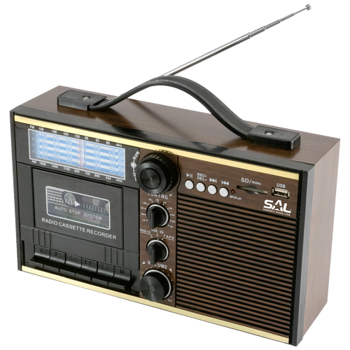 SAL Radio kazete prijemnik, Retro dizajn - RRT 11B slika 2