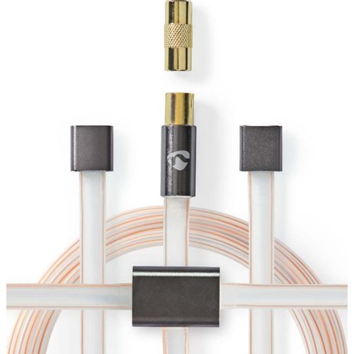 ANFMBW105AT20 FM Antena IEC koaksijalni muški, Gold Plated, 50Ohm, Unshielded, 2m, PVC slika 8