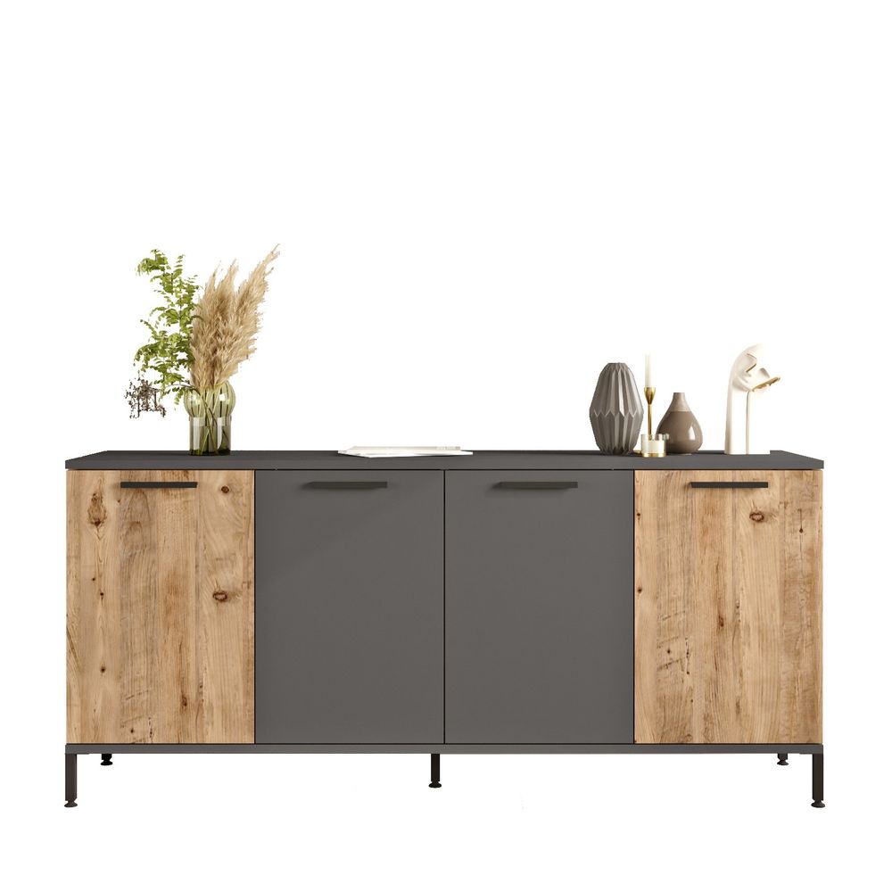 Rl4-Aa Atlantic Pine Anthracite Konsole slika 5