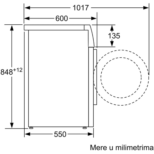 Bosch WAN28263BY Serija 4, Veš mašina, 8kg, 1400rpm, EcoSilence Drive, AllergyPlus, Dubina 55cm slika 7