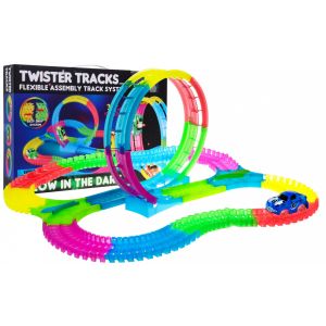 Svjetleća staza za autiće Glow track- 132 elemenata