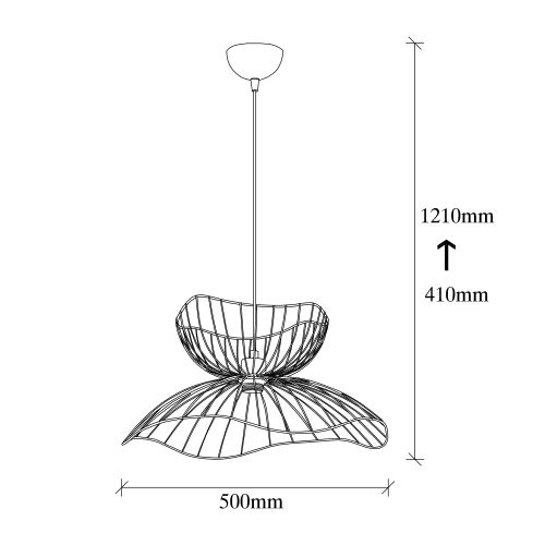 Luster Farac - 6390 Crni slika 3