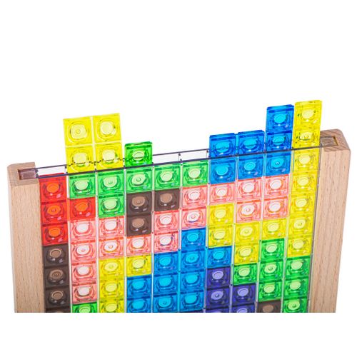 Montessori vertikalni tetris u drvenom okviru slika 7