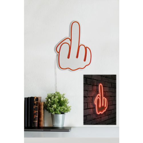 Wallity Ukrasna plastična LED rasvjeta, Middle Finger - Red slika 12