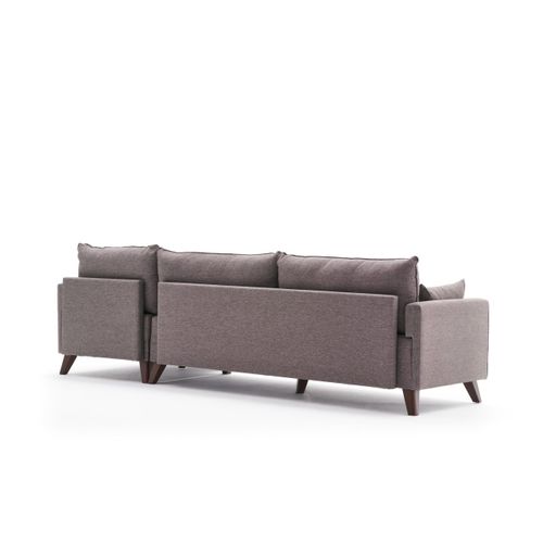 Atelier Del Sofa Kutna garnitura, Smeđa, Bella Corner Sofa Right - Brown slika 7