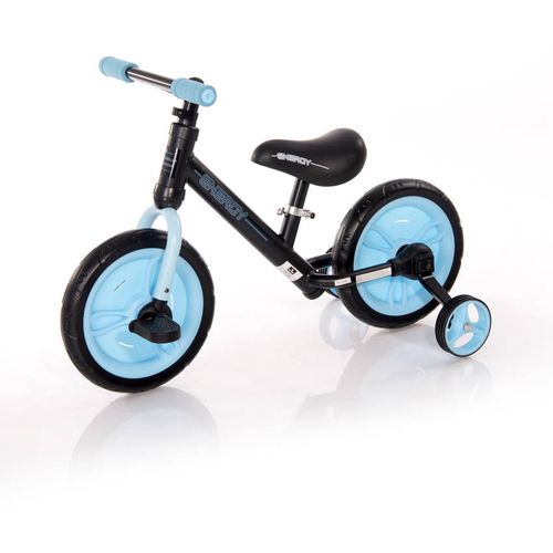 LORELLI ENERGY 2U1 Dječji Balansirajući Bicikl ili Bicikl s pedalama i Pomoćnim kotačima Black/Blue (2-4 god.) slika 1