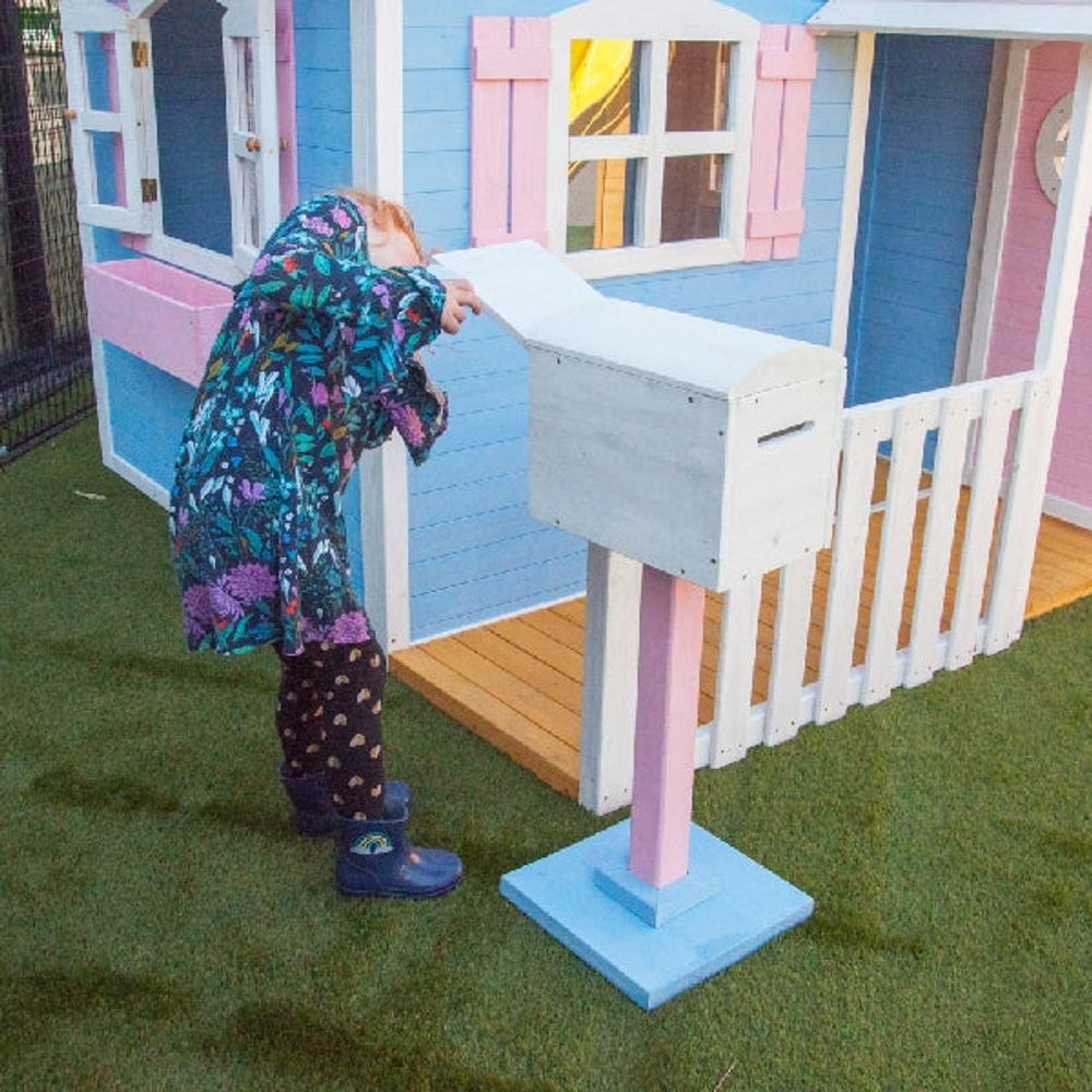 Kinder Home Drvena dječija kućica 194x229x210cm slika 15