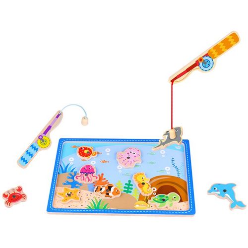 Tooky Toy Drvena igra pecanja Fishing Game TKF040  slika 1