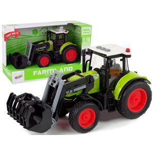 Multifunkcionalni traktor sa žlicom 1:16 zeleni