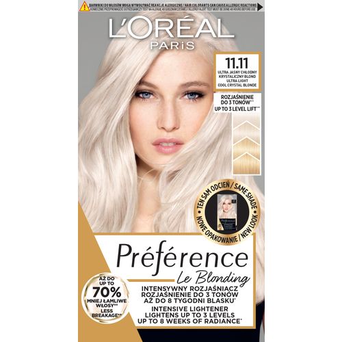 L'Oreal Paris Preference farba za kosu 11.11 Venice Cool Crystal Blonde slika 1