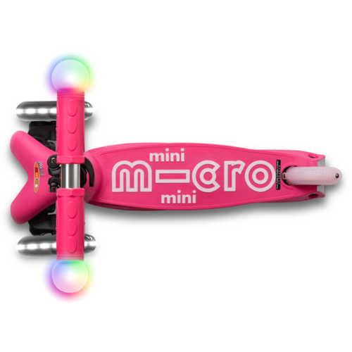 Micro Romobil Mini Deluxe Magic LED, Pink slika 2