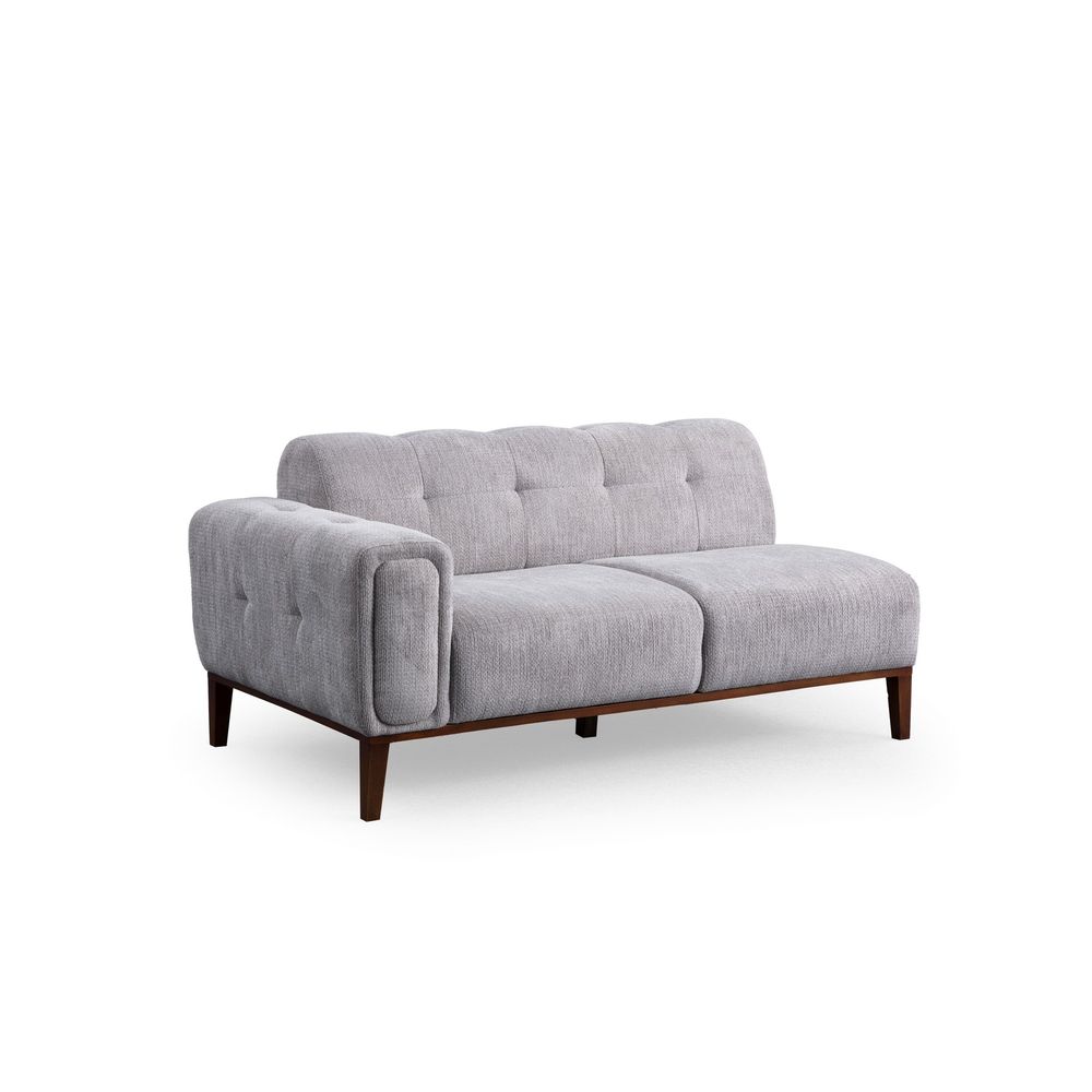 Athena Corner L2-C-3R - Svijetlosiva Ugaona Sofa slika 6