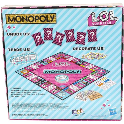 HASBRO GAMING - Monopoly LOL Surprise Edition Društvena Igra slika 6