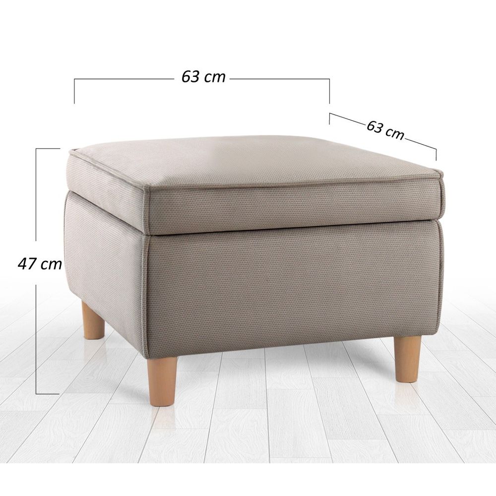 Roscen - Smeđi Pouf slika 7