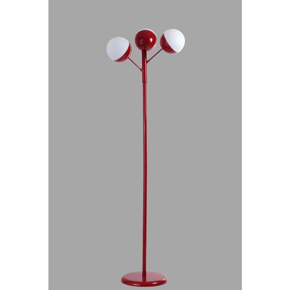 Opviq Podna lampa 357, bijela, crvena slika 3