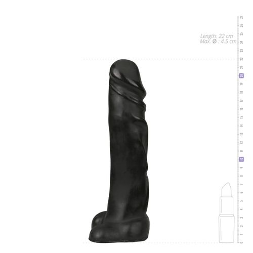 Dildo All Black 22 cm slika 4