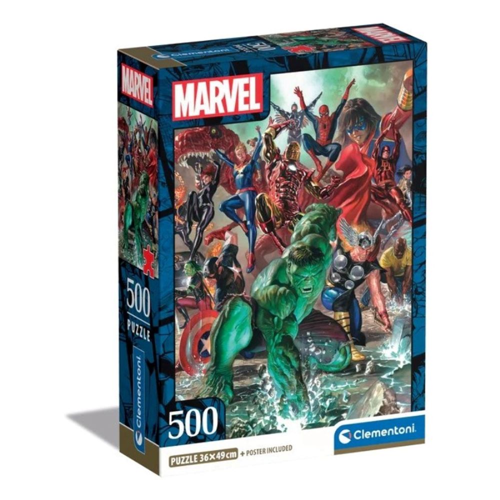 Clementoni CL35546 Puzzle 500 MARVEL, 500kom slika 1