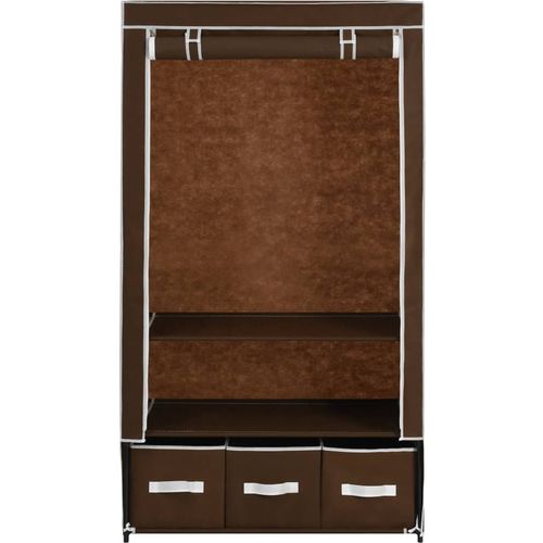 282458 Wardrobe Brown 87x49x159 cm Fabric slika 43