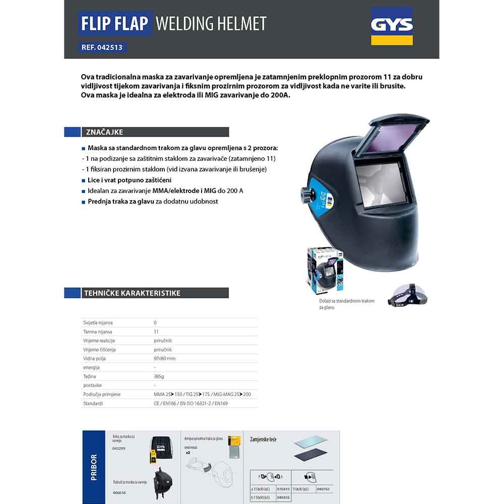 Gys Maska Za Zavarivanje FLIP-FLAP - 042513 slika 4