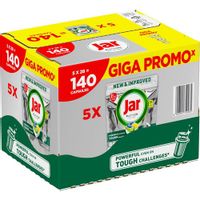 Jar Platinum All-In-One tablete za perilicu posuđa Gigabox 5x28,  XXL 140 kom