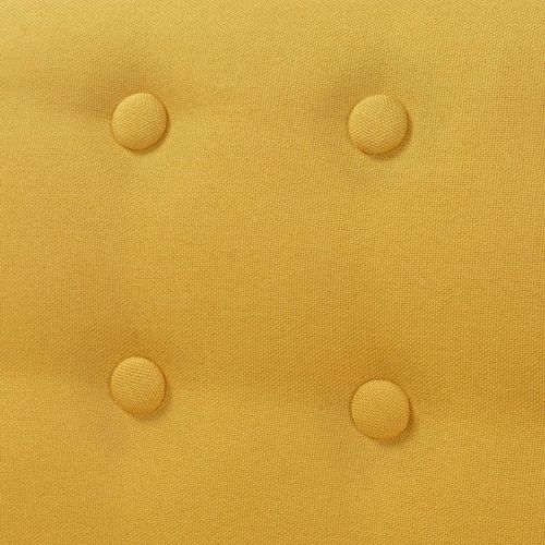 Fotelja od tkanine žuta slika 7