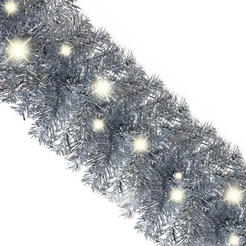 Božićna girlanda s LED svjetlima 20 m srebrna slika 12