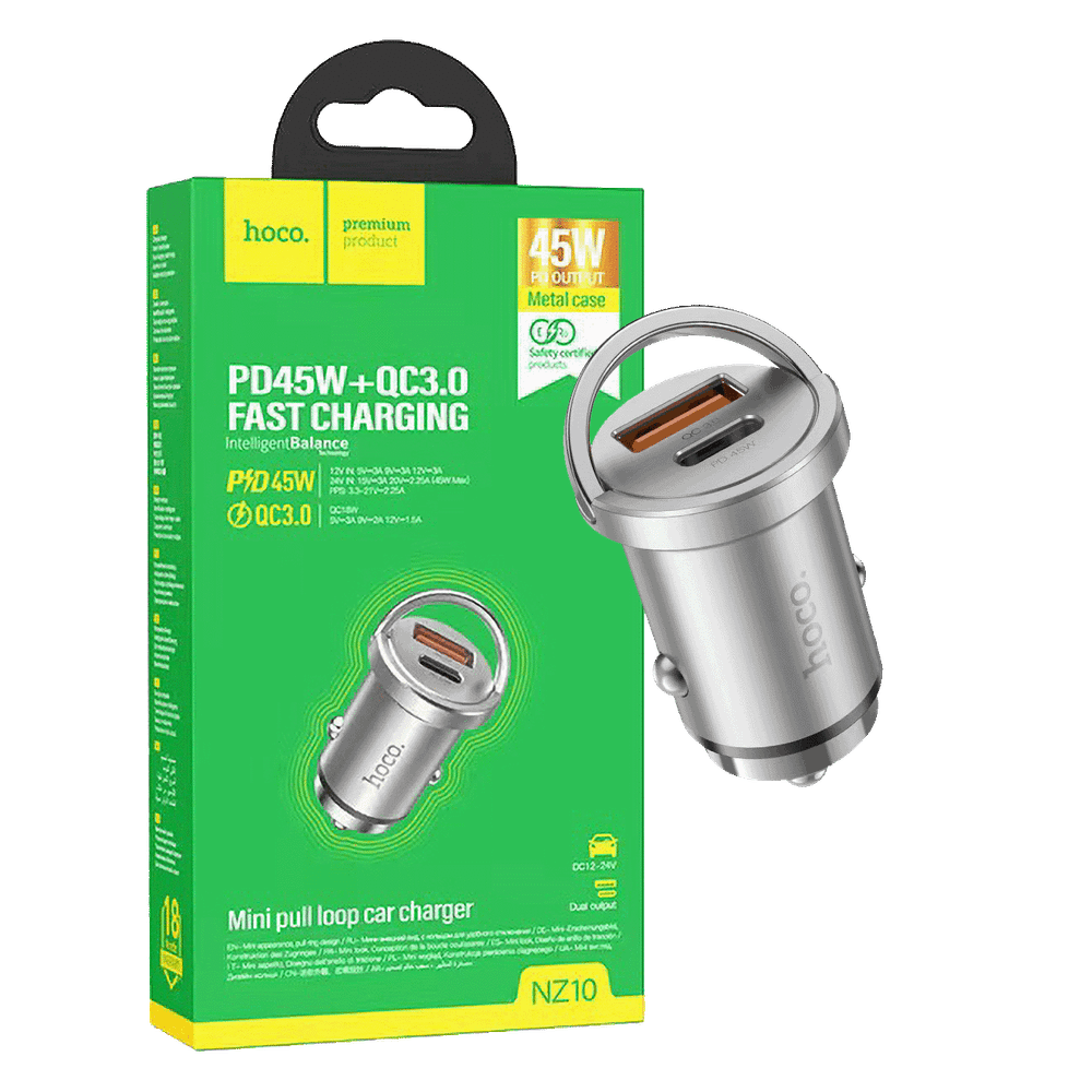 hoco. Auto punjač, brzi, PD45W+QC3.0 - NZ10 Handy slika 1