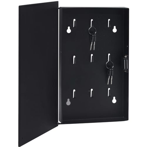 Kutija za ključeve s magnetnom pločom crna 30 x 20 x 5,5 cm slika 14