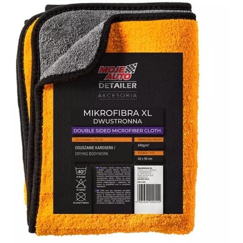 MOJE AUTO Krpa mikrofiber dvoslojna 60x90cm, 840g/m2 slika 1