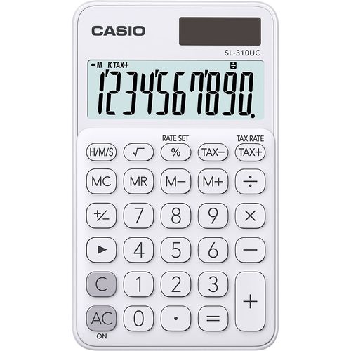 Kalkulator CASIO SL-310 UC-WE bijeli KARTON PAK. bls slika 1